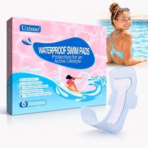 Waterproof Pads for Swimming for Women &Teens, Cut-to-Fit, 6-Pack Silicone Gel