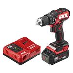 Skil Brushless 20V In-1 Hammer Drill 20V Brushes, 1/2-Inch Compact Hammer Drill Kit, 3-in-1 Adults, Unisex, Red, One Size