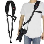 Newest Camera Strap with Massage Function Shoulder Pad，Camera Strap Rapid Fire Shoulder Neck Strap for DSLR SLR Camera