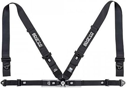 Sparco FIA 4-Point Harness Set 04716M1NR (Color: Black)