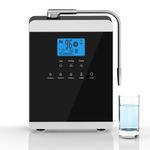 11 Titanium Plates Alkaline Water Ionizer Machine for Home, Alkaline Water Machine pH 4-10.5 Acid Water Purifier Water Generator Water Filter Up to -600mV ORP | 10000 Liters Per Filter, Auto-Cleaning