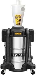 Dewalt Dust Separator with 10 Gal Stainless Steel Tank, 99.5% Efficiency Cyclone Dust Collector, High-Performance Cycle Powder Collector Filter, Dust Cyclone Collector, DXVCS003