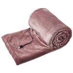 NASSMOSSE USB Heated Blanket, Cordless Heat Blankets Electric with 3 Heating Levels, Portable Heated Throw for Office Home, No Battery Pack Style 3