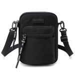 Long Keeper Small Shoulder Bag Womens Cross Body Bag Nylon Messenger Handbag Casual Sports Phone Bag Crossbody Shoulder Bag for Ladies Girls Travel Outdoor