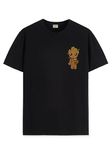 ADRO Tshirt for Men | Anime T shirt for men | 100% Cotton Tshirt | Graphic Printed T-shirt | Chest Printed Tshirt | Groot Anime Tshirt | T-shirts| RN24-STICK-GROO-BL-2XL Black