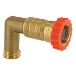 Valterra Brass Standard A01-2222VP Water Regulator 40-50 Psi W/90 Degree Hose Saver Lead Free