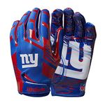 Wilson NFL Stretch Fit Football Gloves - Adult, New York Giants