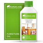 Nordicare Wood Oil Colorless - Premium Walnut Oil, Teak Oil, Wood Oil Furniture for Oak, Beech, Teak, Walnut, Pine, Larch - Natural Furniture Wood Oil Made in Denmark - for Indoor Use (500ml)