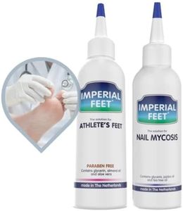 Imperial Feet Nail Fungus Treatment for Toenail Extra Strength with Athletes Foot Treatment - Pedicure Set White