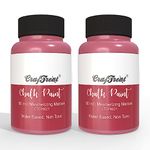 CrafTreat Mesmerizing Maroon - Chalk Paint for Wood Furniture, Wall, Home Decor, Glass, DIY Craft - Matte Acrylic Multi Surface Paint - 60ml Each | Pack of 2