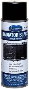 Eastwood High Heat Radiator Paint | Gloss Black Spray for Automotive Radiators | Stone and Chip Resistant Finish | Heat Resistant To 300 F | 12 oz | 1 Pack