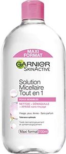 GARNIER Skin Active - Solution Micellaire Tout En 1 - Nettoie, Démaquille, Apaise - Micelles Et Glycérine Végétale - Sans Parfum - Vegan & Cruelty Free - Visage, Yeux, Lèvres - Peau Sensible - 700 ml