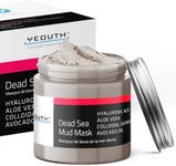 YEOUTH Dead Sea Mud Mask with Hyaluronic Acid, Aloe Vera & Avocado Oil, Skin Care Face Mask for Blackhead, Dark Spot & Wrinkles, Mud Facial Mask, Skin Care for Women & Mens Face Care 236ml