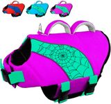 Fragralley Dog Life Jacket with High Buoyancy, Reflective Strips, Rescue Handle, Adjustable Fit, Quick Release Buckles, Tear-Resistant Nylon, Swim Life Vest for Small Medium Large Dogs