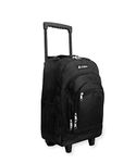 Everest 9045WH-BK Wheeled Pattern Backpack, Black, One Size