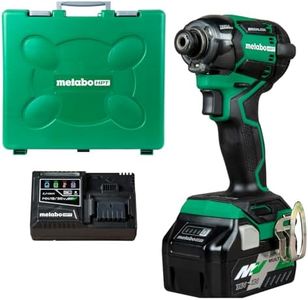 Metabo HPT 36V MultiVolt™ Cordless Triple Hammer BOLT Impact Driver Kit, High Torque Impact Driver with Case, 2 MultiVolt Batteries, 1/4-Inch Chuck, Compact Lightweight Power Tool, WH36DC