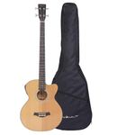 Vault EB40CE 4 String Solid Top Acoustic Electric Bass With EQ and Padded Gig-Bag