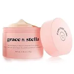 Eye Cream For Dark Circles & Puffiness (13 g) Vegan Under Eye Cream - Eye Cream For Wrinkles - Unscented Anti Aging Eye Cream by grace and stella