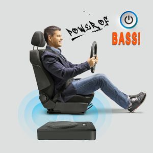 Pyle 20cm Underseat Car Subwoofer – Compact Slim Bass Speaker