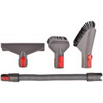 Brush Accessories Compatible with V8 Absolute Animal V7 Absolute Animal Trigger Motorhead V10 Absolute Animal Motorhead Attachments (f-Mattress Tool+Hose+Stubborn Dirt Brush+Soft dusting Brush)