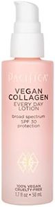 Pacifica Beauty Vegan Collagen SPF 30 Broad Spectrum Sunscreen Every Day Face Lotion, UVA/UVB Protection for All Skin Types, Lightweight Formula, Moisturizing+Hydrating, Cruelty Free, White, 1.7 Fl Oz