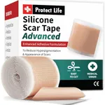 Medical Grade Silicone Scar Tape Advanced Adhesive Formulation (4cm x 300cm) Scar Removal Away Strips for Surgical Scars, Reusable Silicone Tape & Keloid Scar Treatment, C Section Silicone Scar Sheets