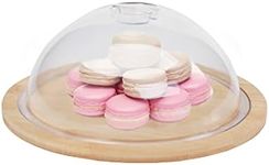 Bamboo Cake Stand Dessert Tray with