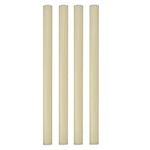 INVENTO 4pcs Plastic Nylon Rod Smooth 10mm Outer Diameter 250mm (0.25 mtr) Long Engineering Round Bar for DIY Projects