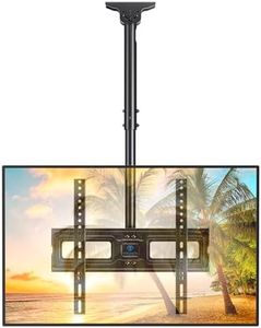 PERLESMITH Ceiling TV Mount for 26-65 inch Flat Screen Displays, Hanging Adjustable Ceiling TV Bracket Fits Most LCD LED OLED 4K TVs, Pole Ceiling Mount Holds up to 110lbs, Max VESA 400x400mm, PSCM2