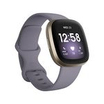 Fitbit Versa 3 Health & Fitness Smartwatch with 6-months Premium Membership Included, Built-in GPS, Daily Readiness Score and up to 6+ Days Battery, Soft Gold/Thistle