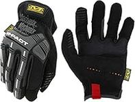 Mechanix Wear: M-Pact Open Cuff Work Gloves - Touch Capable, Impact Protection, Absorbs Vibration (Large, Black)