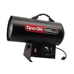 Dyna-Glo Silent Flame 60,000 BTU Propane Forced Air Heater Black