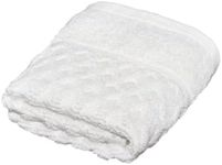 Great Bay Home White Face Washcloth - 100% Cotton - Absorbent, Durable, Quick-Dry Face Towel for Bathrooms - Low-Twist, Two-Ply Decorative Towels (Optic White, 13" x 13")