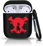 Anime Pattern Design for AirPods 2/1 Case Cover with Keychain, Cute Anime Compatible with AirPods 2&1 Case, Full Protective Soft Silicone Shockproof Headphone Case