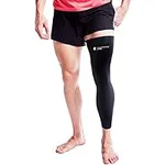 Copper Joe Full Leg Compression Sleeve - Ultimate Copper Infused, Support for Knee, Thigh, Calf, Arthritis, Running and Basketball. Single Leg Pant For Men & Women (2X-Large)