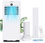 4-in-1 Portable Air Conditioner 8000 BTU, Air Conditioner Unit with Cooling Fan Dehumidifier Modes, Timer, LED Display, 2 Control Ways & Window Kit, Compact AC for Room, Office, Bedroom, Baseroom