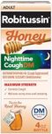 Robitussin Honey Nighttime Cough DM Max - Controls Cough, Runny Nose and Sneezing - Adult Formula, 4 Fl Oz