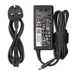 Dell 19.5V 3.34A 65W Slim Black Power Adapter with 4.5mm x 3.0mm Pin Size Charger Compatible with Part Numbers 450-AECO 43NY4 MGJN9 G6J41 UK