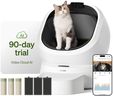 PETLIBRO Automatic Litter Box with AI-Camera Waste Analysis & 90-Day AI Trial, Open-Top Self Cleaning Litter Box for Large Cats with Multi-Cats Recognition, Weight & Usage Tracking, Auto Odor-Control