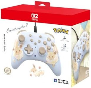 HORI HORIPAD Turbo (Eevee Cottage Core) for Nintendo Switch 2 - Officially Licensed by Nintendo and The Pokemon Company International
