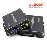 TESmart VGA KVM Extender 1920 * 1200@60Hz, VGA Over CAT5e/6 UTP/FTP Cable Extender Up To 300M/1000FT, VGA Over Ethernet CAT5e CAT6 Extender for HDTV PS3 PS4