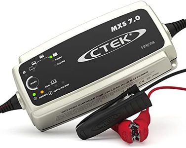 CTEK MXS 7.0 Caricabatterie 12V 7A Per Batterie Di Veicoli Più Grandi, Caricabatterie Auto, Roulotte, Barca E Caravan, Desolfatore Con Funzione Di Alimentazione E Opzione AGM Dedicata