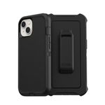 Defender Case Compatible with iPhone 13 Heavy Duty Shockproof Rugged Defender SCREENLESS for iPhone 13 Phone Case Black