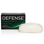Defense Soap Peppermint 4 Ounce Bar (Pack of 2) - 100 Percent Natural Pharmaceutical Grade Tea Tree Oil and Eucalyptus Oil, Green, 1