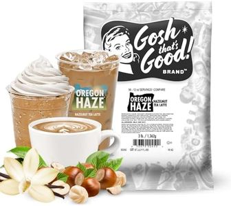 Gosh That’s Good! Oregon Haze Hazelnut Tea Latte Mix – 3 lb –Lactose-Free Café Mix