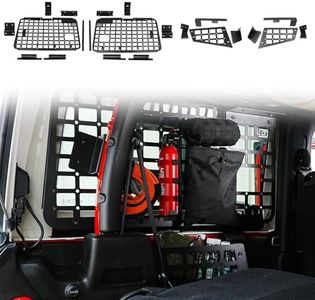HIGH FLYING for Jeep Wrangler JL 2dr Car Accessories Molle Panels Shelf Storage Modular System Trunk Organizer Interior (Side+Box)