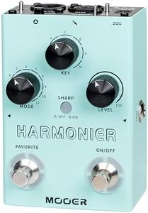 MOOER Harmonier Vocal Effects Processor Guitar Voice Pedal Vocal Stompbox Microphone Amplifier for Live Singing Streaming Recording (MVP2)