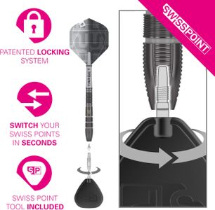 Target Nathan Aspinall 24g Steel Tip Darts – Professional Set