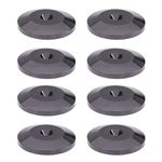 Bluecell Pack of 8 Black 24K Nickel Plated Speaker Spikes Pads Mats 5x25mm Isolation Stand Foot Cone Base