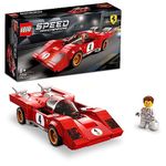 LEGO Speed Champions 1970 Ferrari 512 M Sports Red Race Car Toy, Collectible Model Building Set with Racing Driver Minifigure 76906